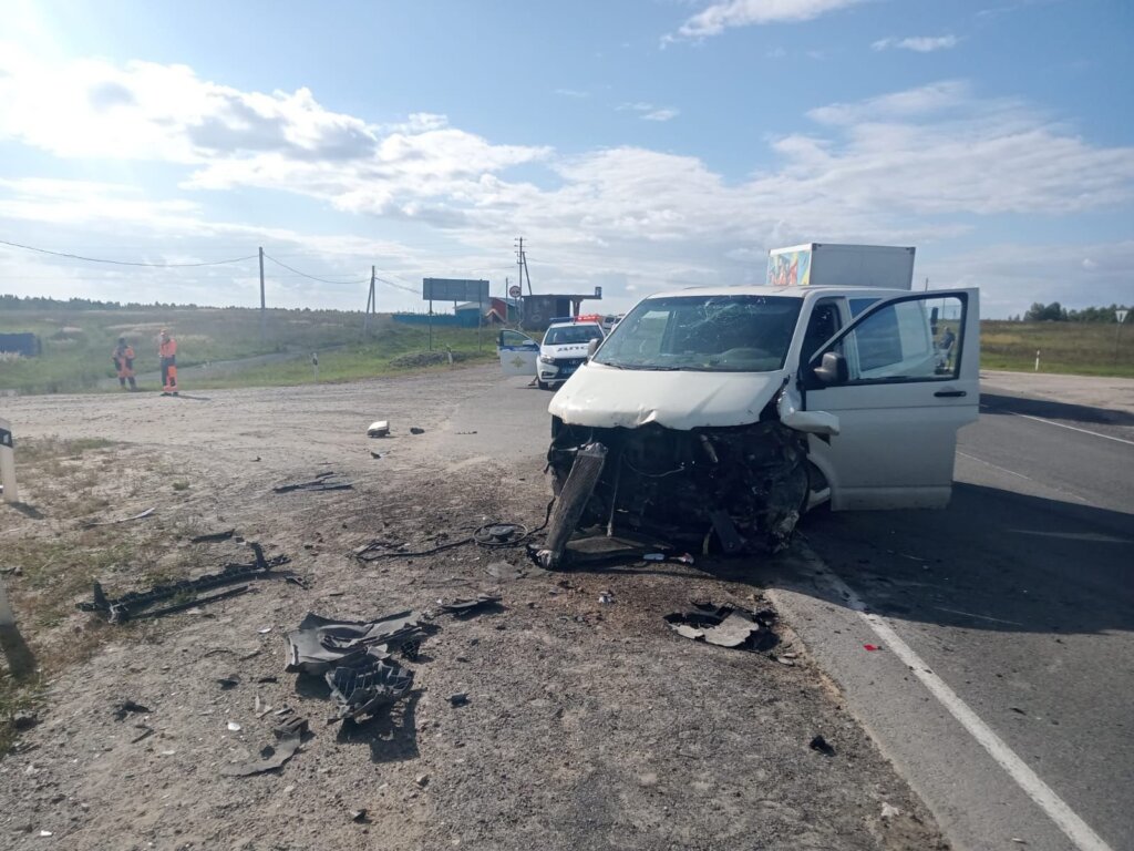 Момент ДТП на трассе «Поветлужье» в Марий Эл: пострадали оба водителя