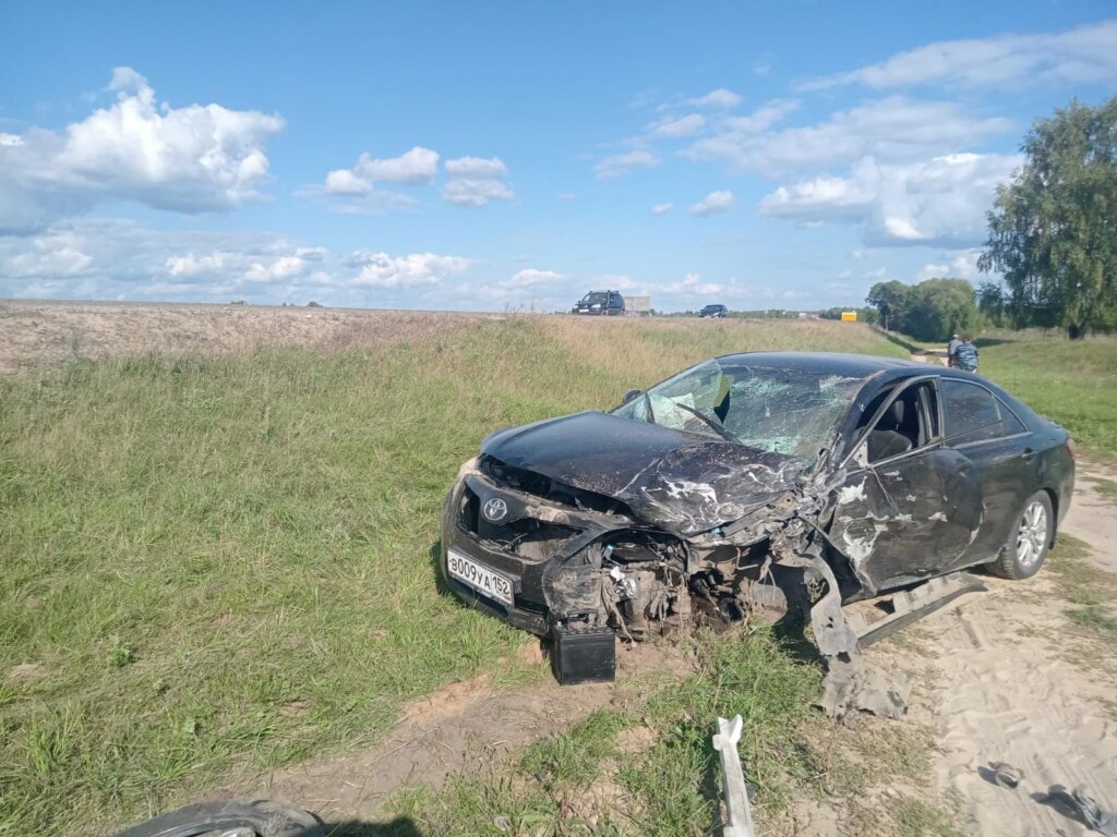 Момент ДТП на трассе «Поветлужье» в Марий Эл: пострадали оба водителя