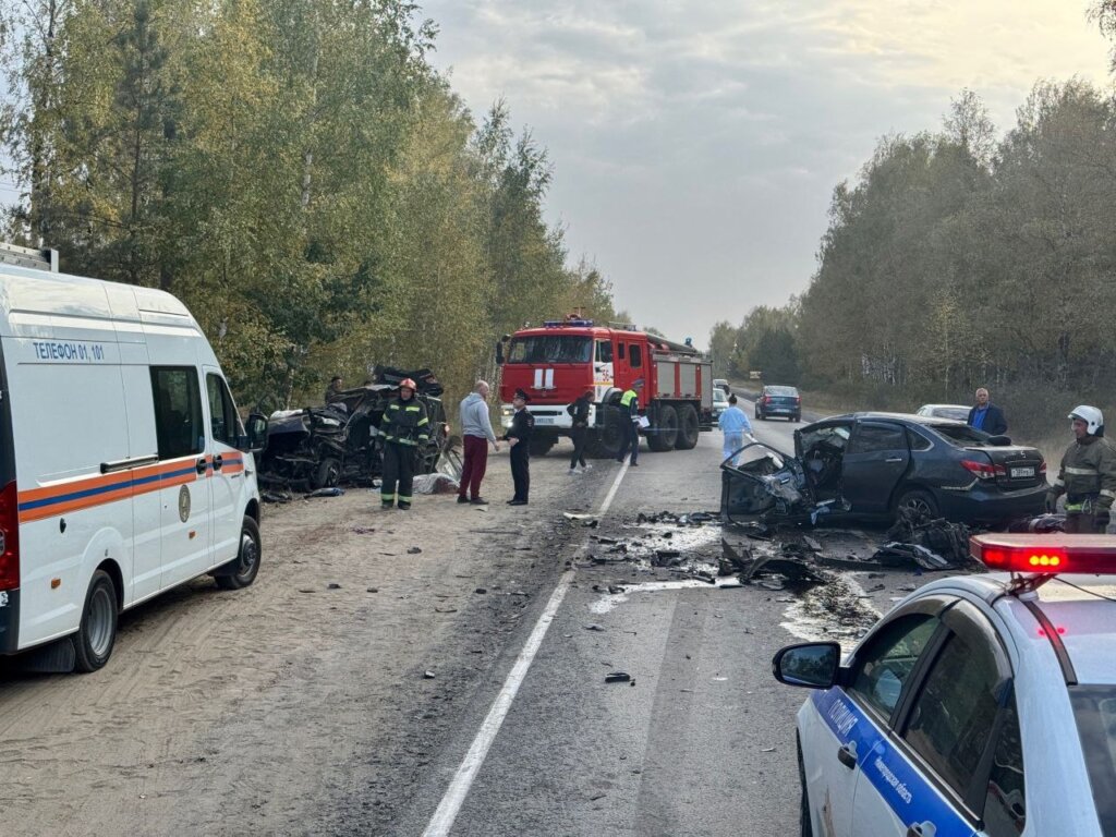 Видеорегистратор запечатлел момент смертельного ДТП в Нижегородской области