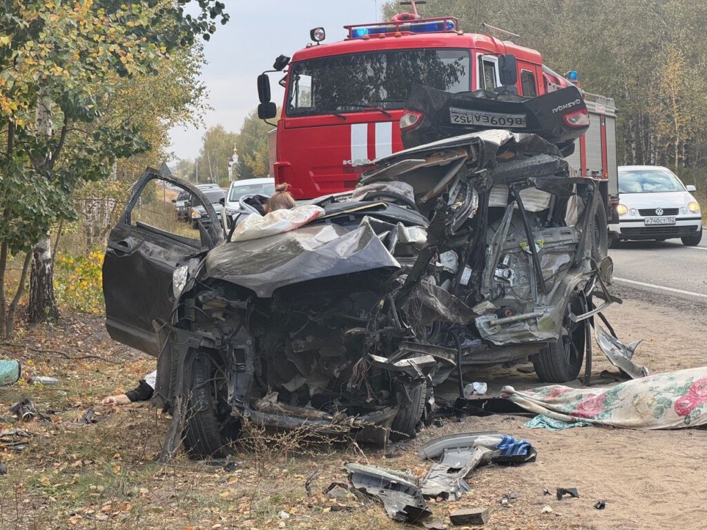 Видеорегистратор запечатлел момент смертельного ДТП в Нижегородской области