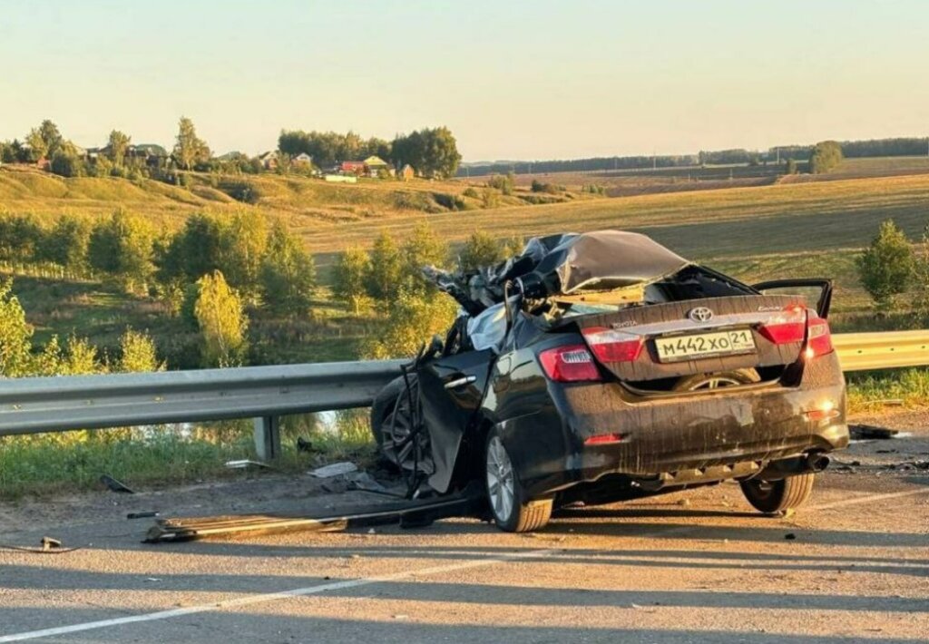 Видеорегистратор запечатлел последние секунды жизни женщины на трассе &#171;Вятка&#187; в Чувашии