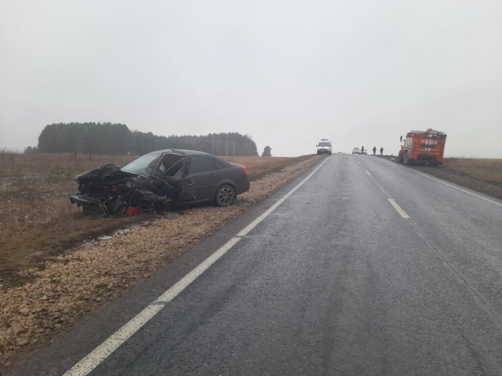 Видеорегистратор запечатлел момент смертельного ДТП в Марий Эл