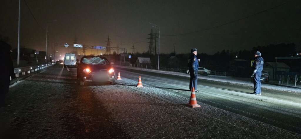 ДТП на ночной дороге в Удмуртии: пешеход шагнул под колеса автомобиля и погиб