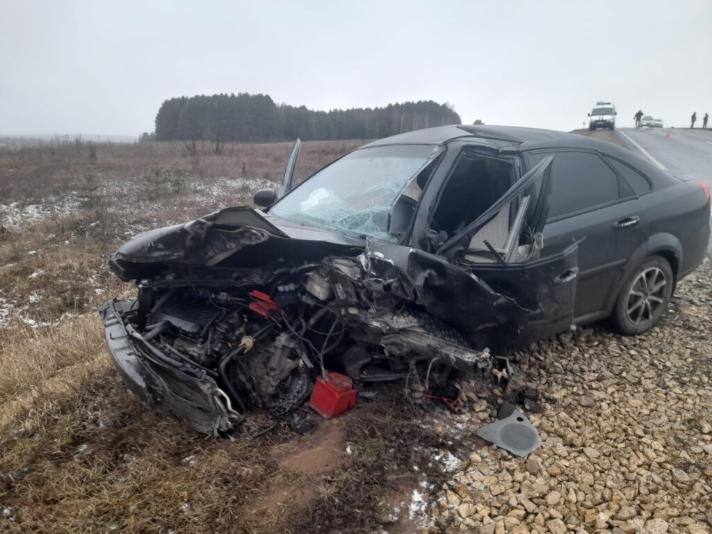 Видеорегистратор запечатлел момент смертельного ДТП в Марий Эл