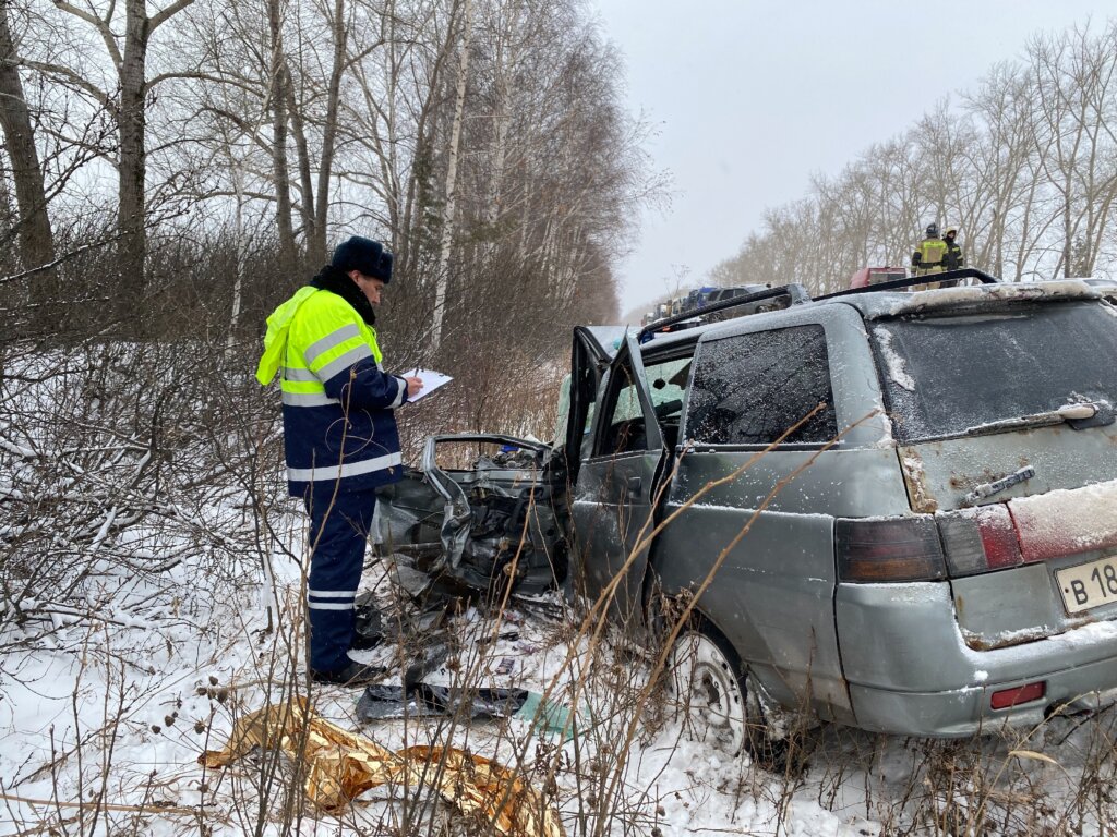 &#171;Потерял контроль над управлением при обгоне&#187;: видеорегистратор запечатлел момент ДТП с участием &#171;Лады&#187; и иномарки в Свердловской области