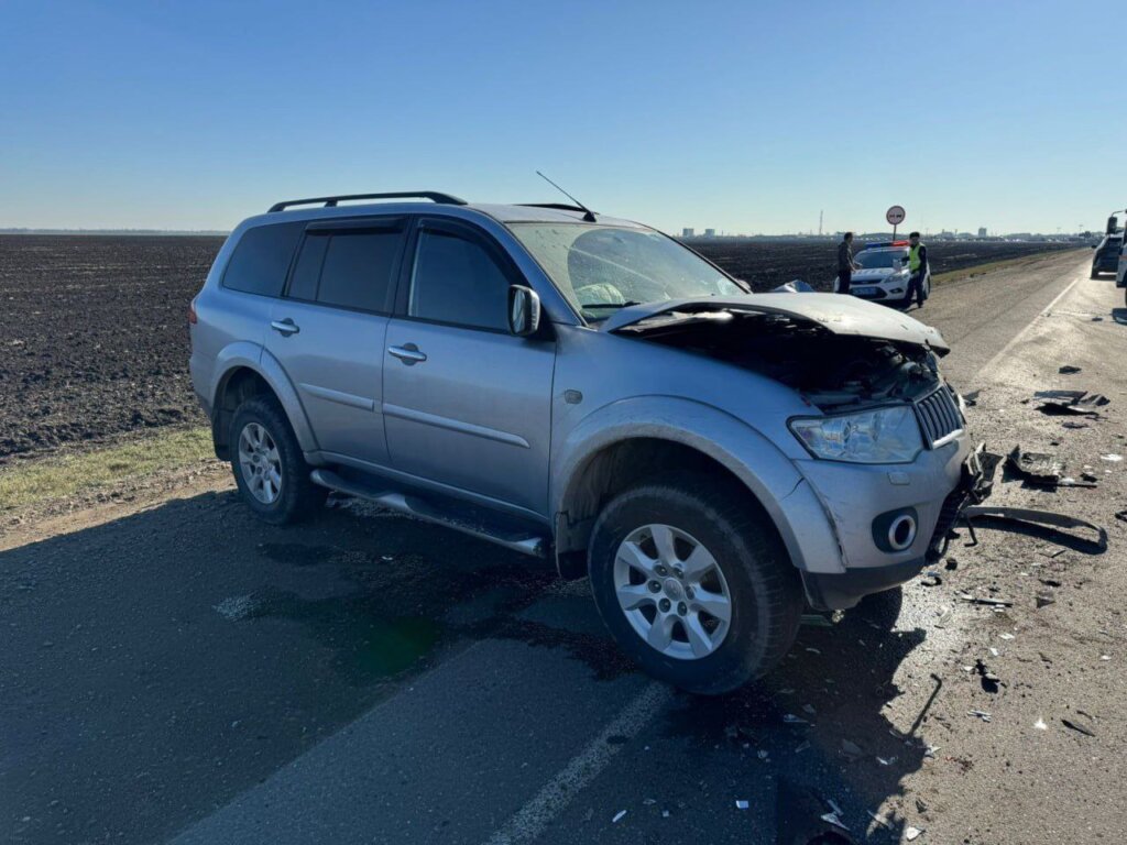 Видеорегистратор запечатлел момент массового ДТП в Краснодарском крае