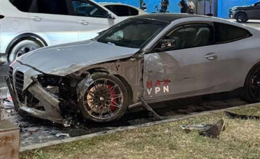 Дрифт на BMW привел к массовому ДТП в Махачкале
