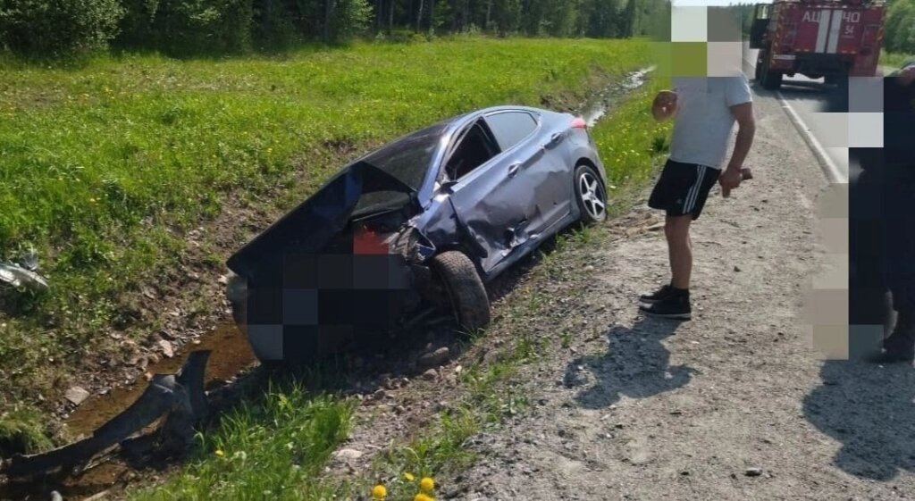 Уснул за рулем? Два автомобиля столкнулись на трассе в Карелии