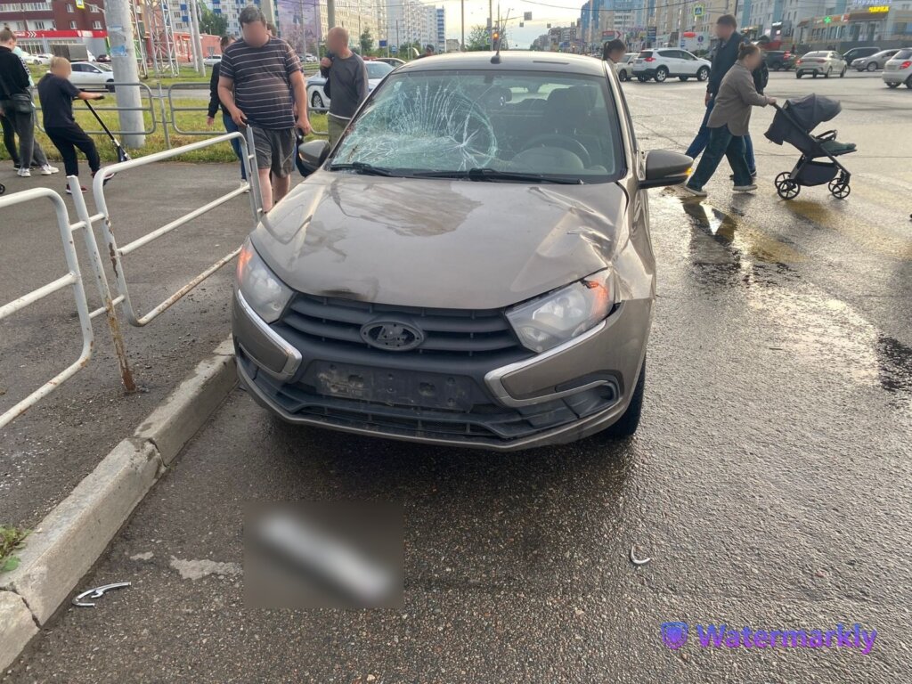 Видеорегистратор запечатлел как всадник на лошади попал под колеса автомобиля в Магнитогорске