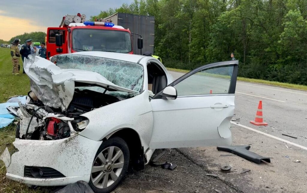 Два автомобиля лоб в лоб столкнулись на трассе М-5 в Пензенской области: погибли 6 человек