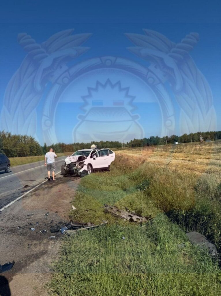 «Ладу» разорвало на части в результате ДТП в Татарстане