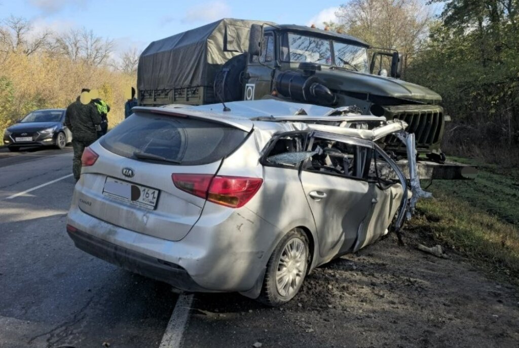 &#171;Успел вернуться в свою полосу&#187;: Kia и «Урал» столкнулись под Новочеркасском