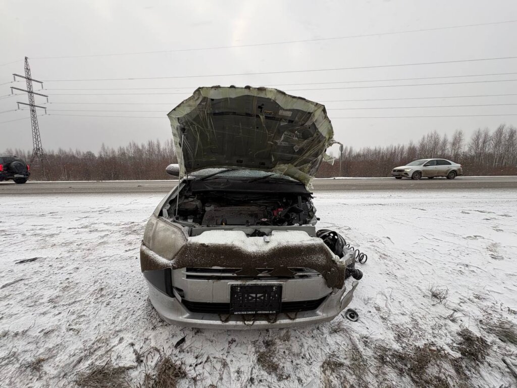 «Вылетел на встречную»: видеорегистратор запечатлел момент ДТП на 666 километре трассы «Сибирь»