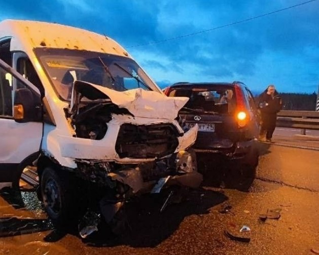 Массовое ДТП произошло на трассе М-8 «Холмогоры» под Архангельском