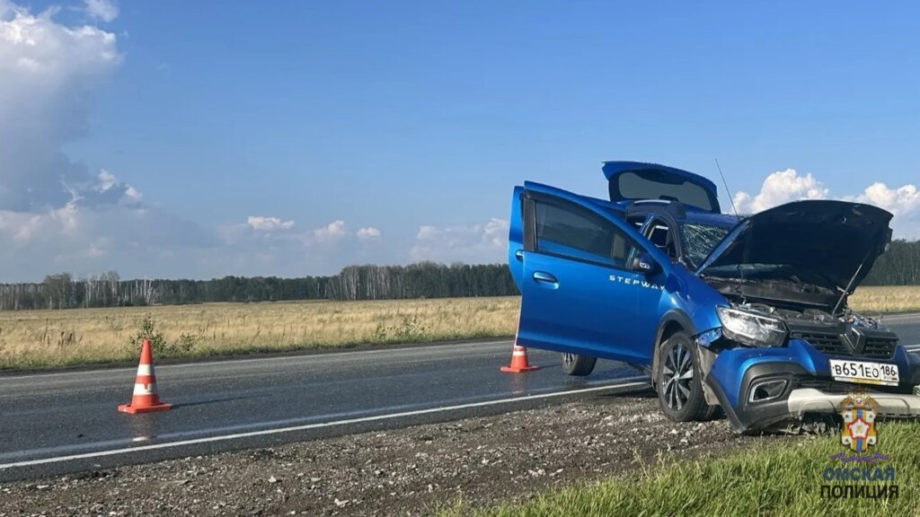 Отвлеклась на детей или уснула? Женщина за рулем Renault врезалась во встречную фуру на трассе Тюмень–Омск