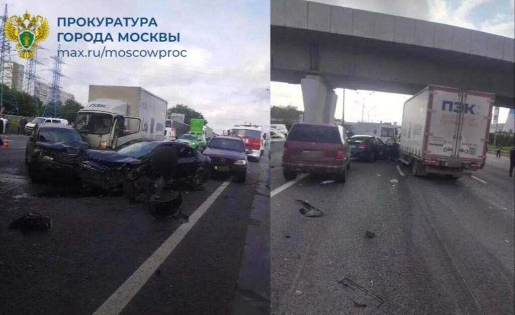 Один человек погиб в массовом ДТП на МКАД